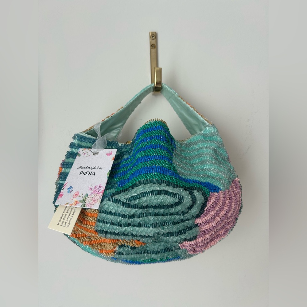 Viral Beaded Multicolor Bucket Bag